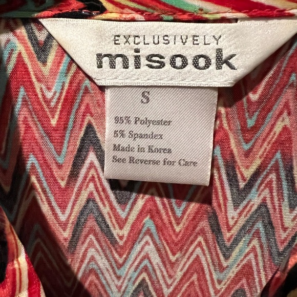 Misook Full Zip Lightweight Unique Colorful Jacket Size S - Picture 9 of 11